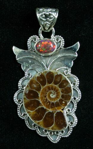 Sterling Silver Ammonite Pendant #4862